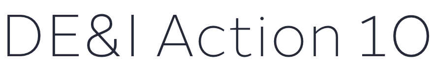 DE&I Action 10